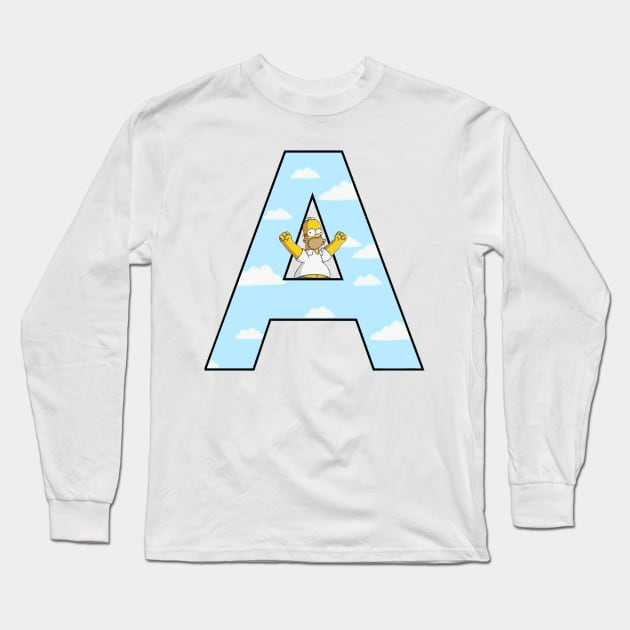 Simpsons letter Long Sleeve T-Shirt by ZoeBaruch